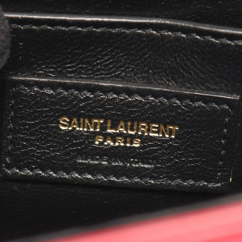 SAINT LAURENT PARIS LE 61 肩挎斜背包 紅色皮革 二手 女士-3