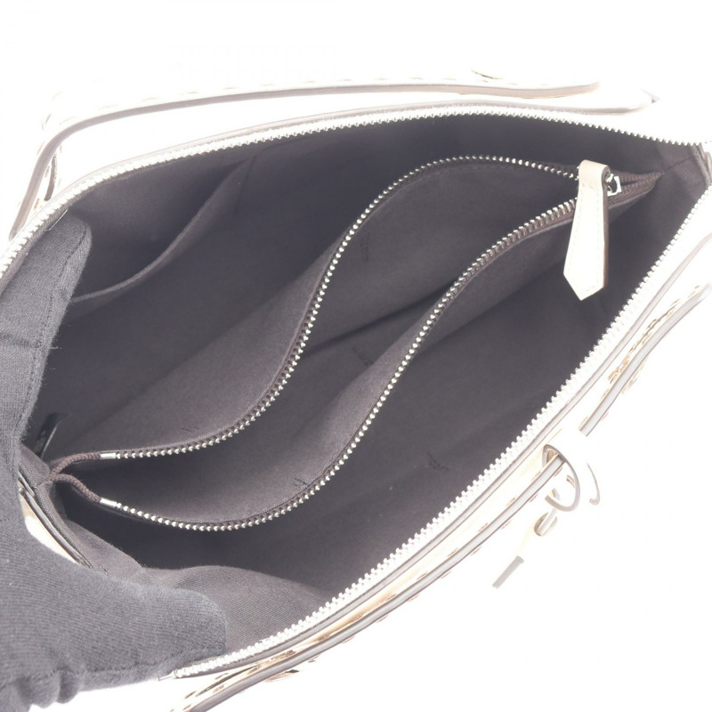 FENDI BY THE WAY 中型單肩斜背包 8BL146 皮革 米色 二手-2