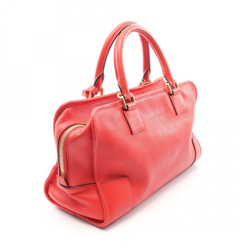 LOEWE Amazona 36 單肩斜背包,紅色真皮,二手女款-1