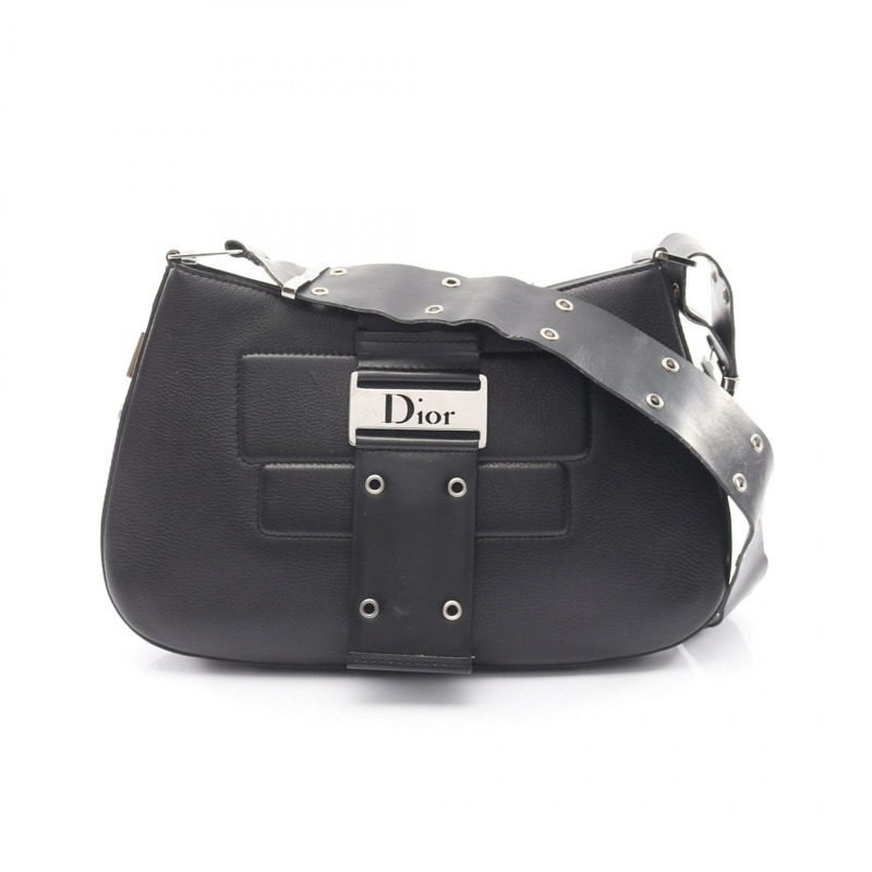 Dior Street chic 黑色皮革小姐單肩包,二手 SHW-0