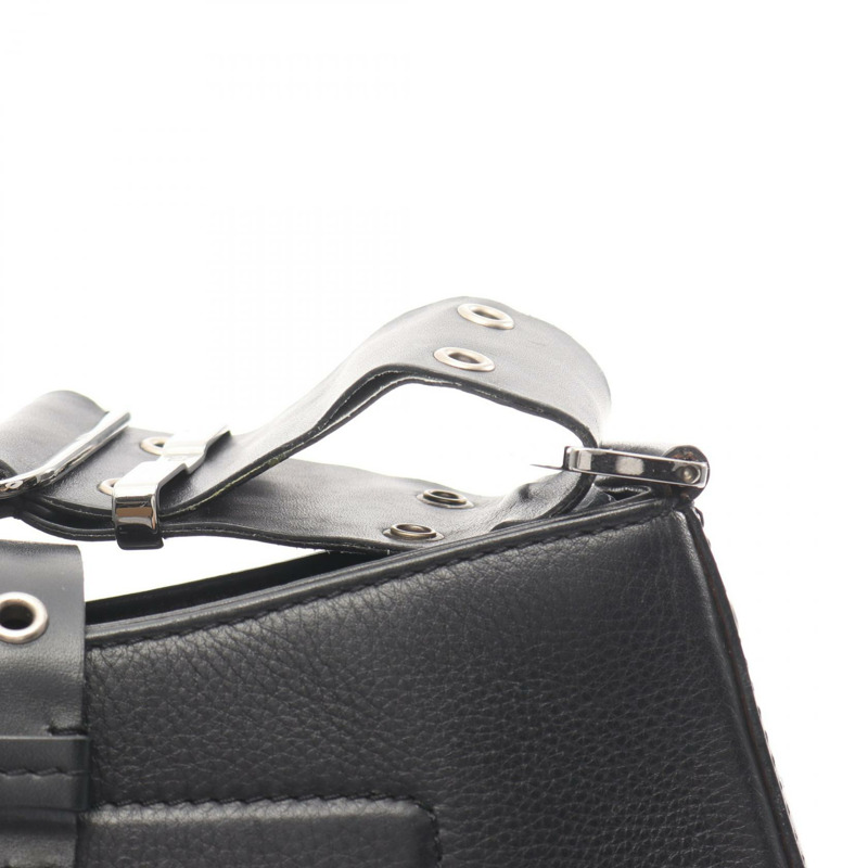 Dior Street chic 黑色皮革小姐單肩包,二手 SHW-6