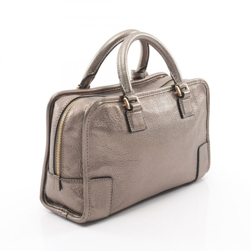 LOEWE Amazonas 23 手提包 皮革 卡其色 二手 女士-1