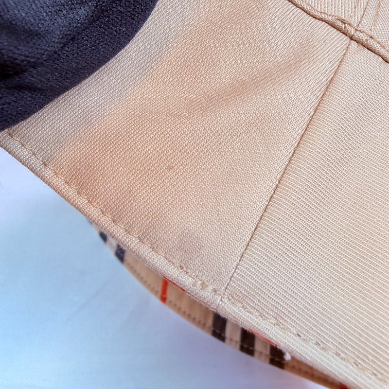 狀態良好 BURBERRY 經典條紋雙面漁夫帽 男女適用-9