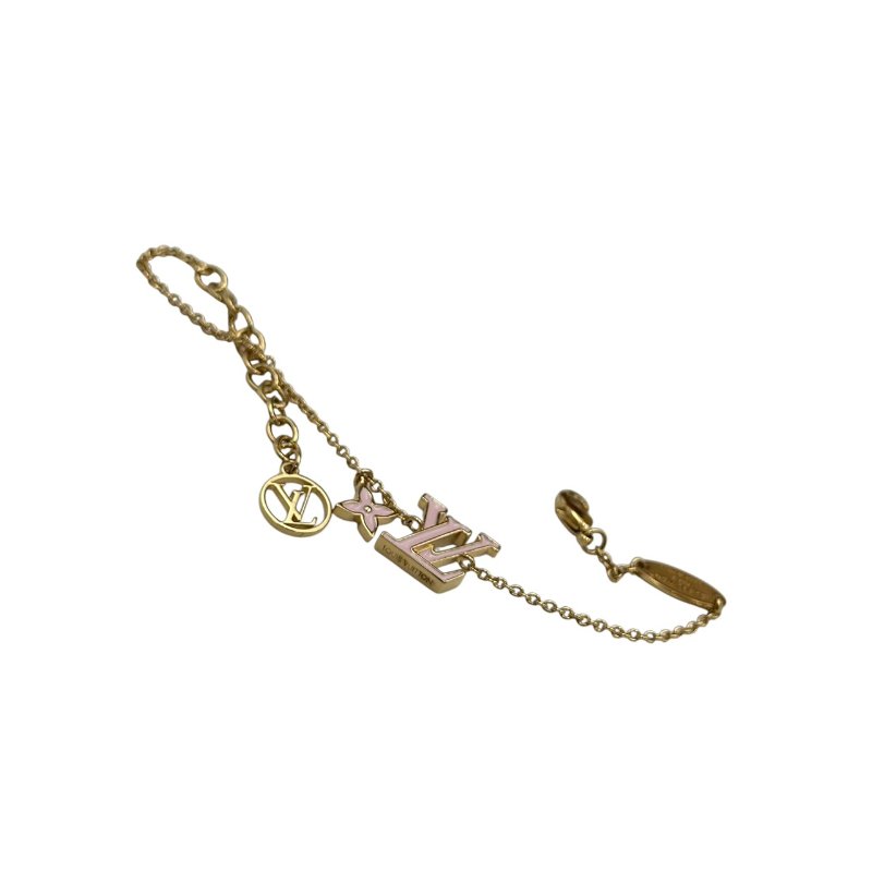 【美收精品】Louis Vuitton 粉色LOGO手鍊 C-537【隔月月中將轉賣至日本 上架期限30天】-7