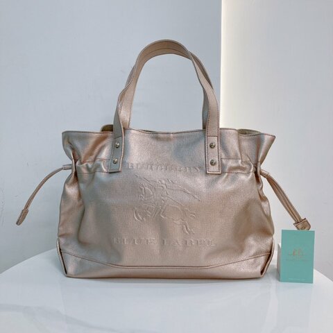 MS0725 Burberry 巴寶莉帆布手提包 金色銀扣 Tote Bag 38cm Canvas Rose Gold x PHW