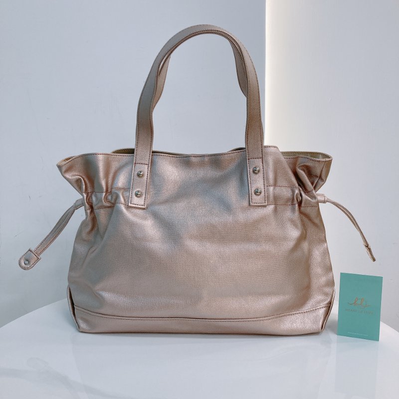 MS0725 Burberry 巴寶莉帆布手提包 金色銀扣 Tote Bag 38cm Canvas Rose Gold x PHW-2