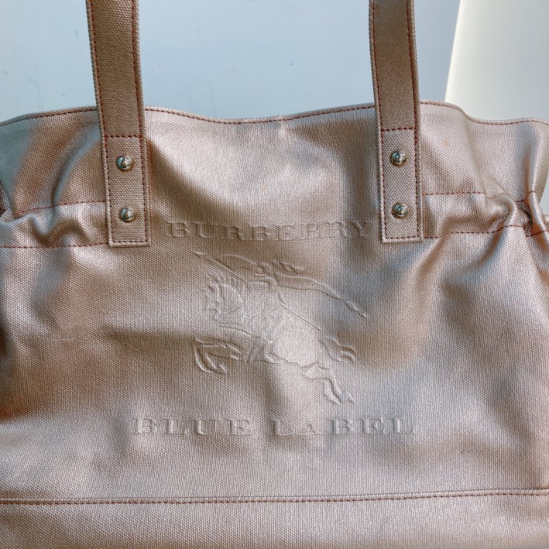MS0725 Burberry 巴寶莉帆布手提包 金色銀扣 Tote Bag 38cm Canvas Rose Gold x PHW-25