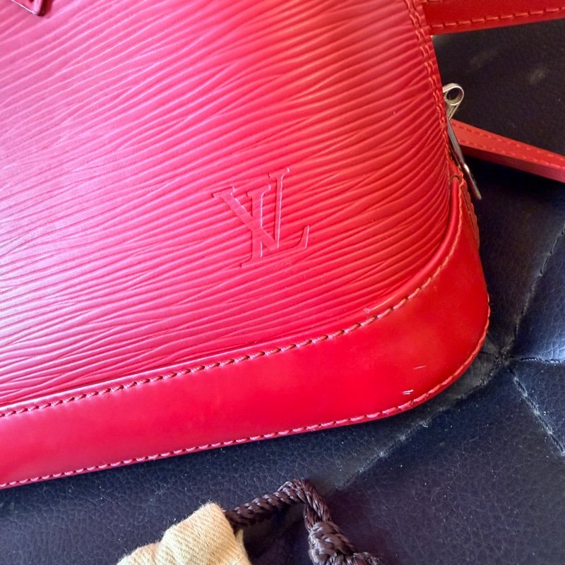 LOUIS VUITTON 路易威登 手提包 紅色 M41160 二手-2