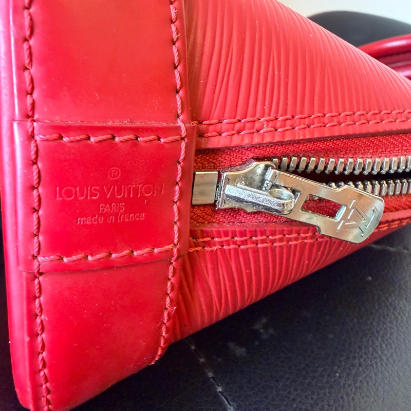 LOUIS VUITTON 路易威登 手提包 紅色 M41160 二手-11