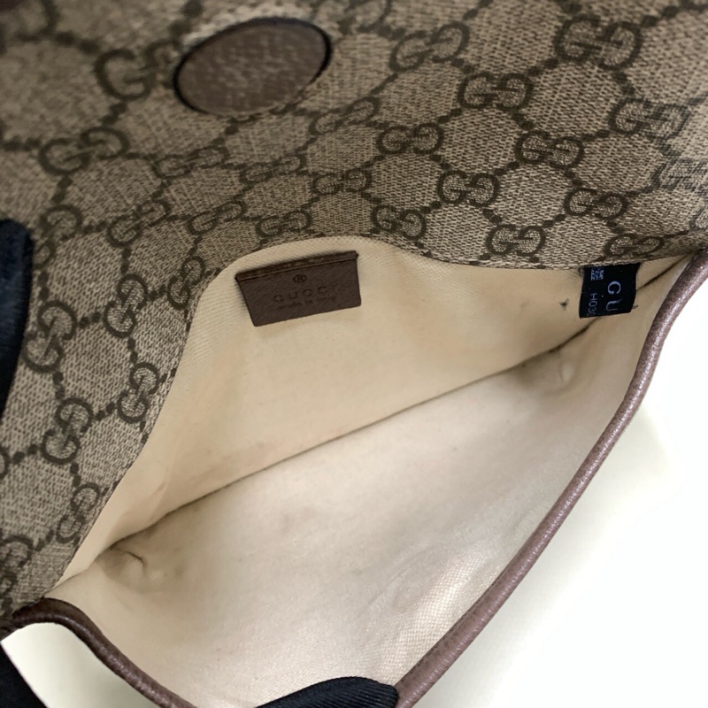 98新Gucci古馳 經典老花虎頭腰包-8