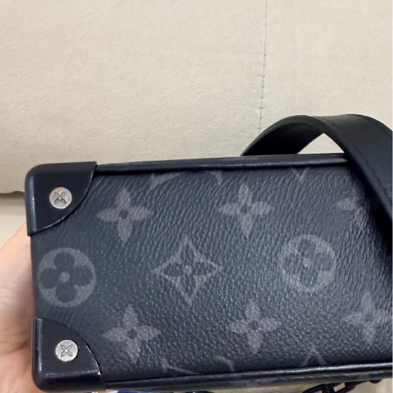 路易威登/Louis Vuitton Soft Trunk Monogram Eclipse 塗層帆布 18.5 x 13 x 8-4