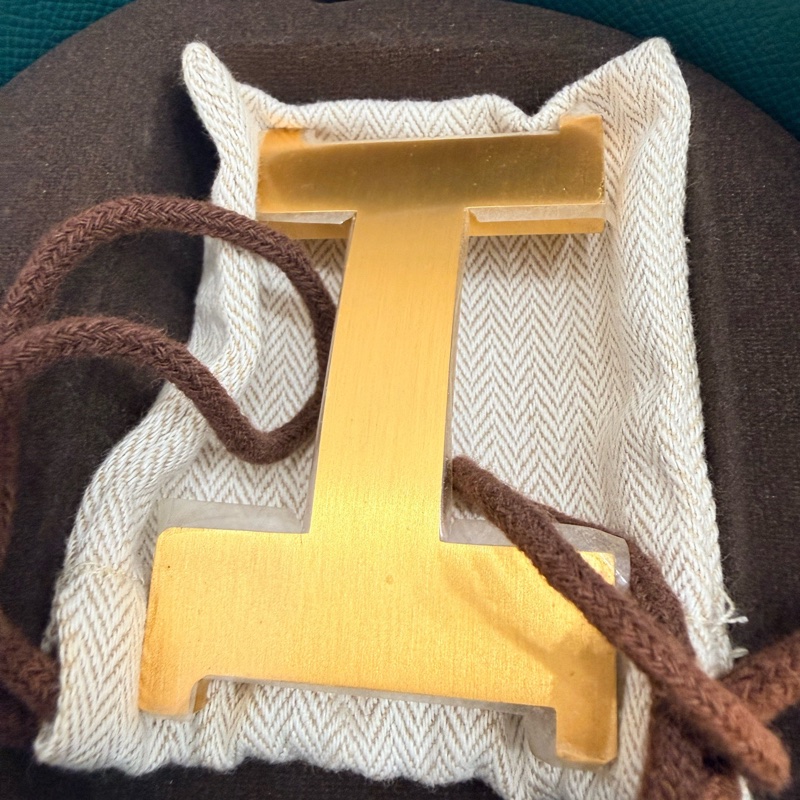 閒置未使用 愛馬仕/中古Hermes 腰帶皮帶4.5cm寬-1