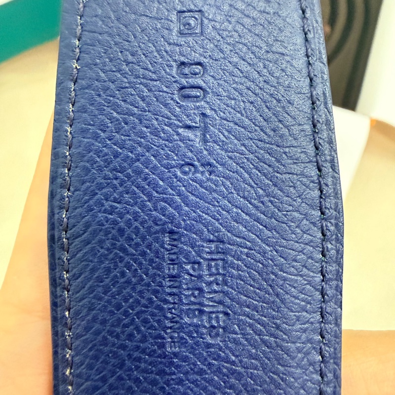 閒置未使用 愛馬仕/中古Hermes 腰帶皮帶4.5cm寬-4