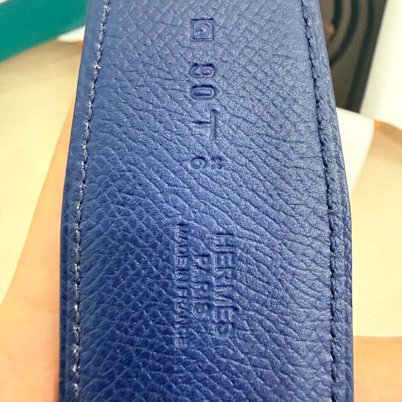 閒置未使用 愛馬仕/中古Hermes 腰帶皮帶4.5cm寬-5