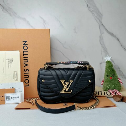LV New Wave PM彩虹提把鏈帶包
