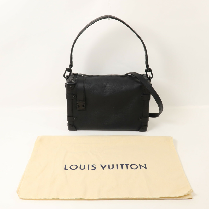 LOUIS VUITTON 牛皮皮革Side Trunk MM手挽肩背兩用袋-7