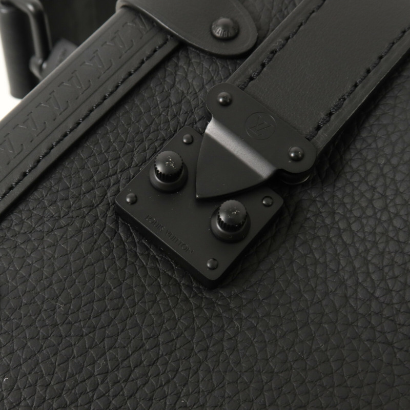 LOUIS VUITTON 牛皮皮革Side Trunk MM手挽肩背兩用袋-8
