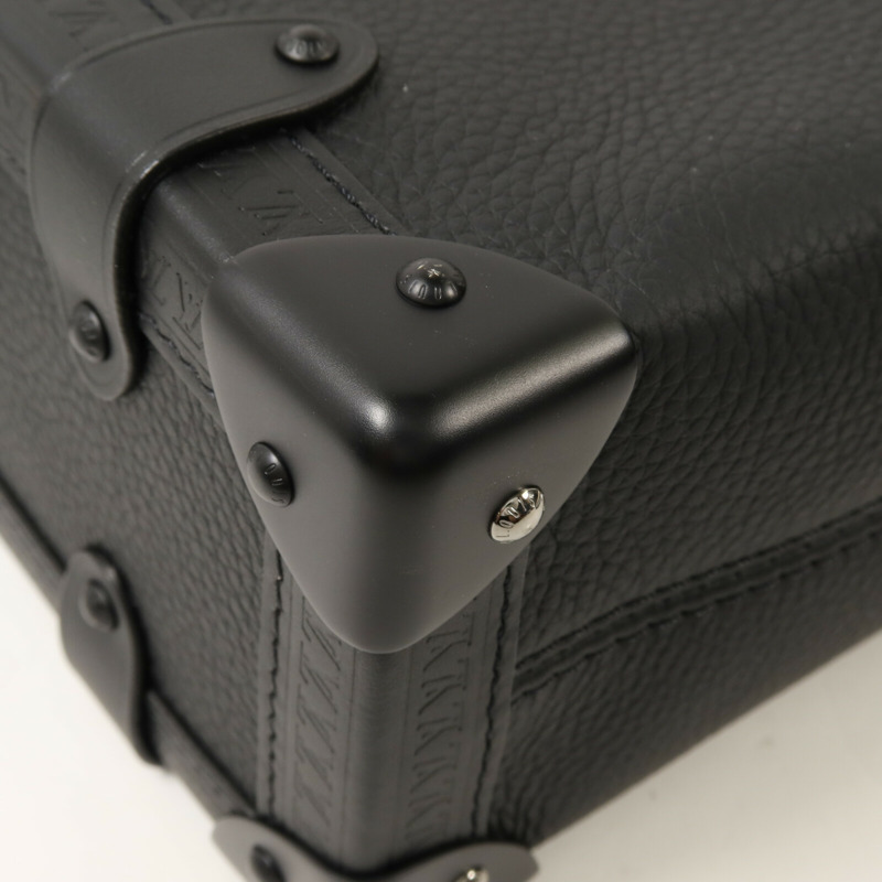 LOUIS VUITTON 牛皮皮革Side Trunk MM手挽肩背兩用袋-9