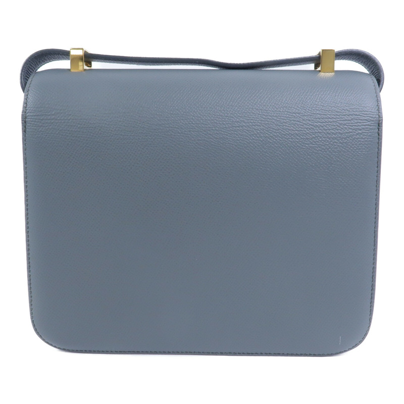 HERMES Epsom皮革Constance 24肩背袋Vert Amande-1