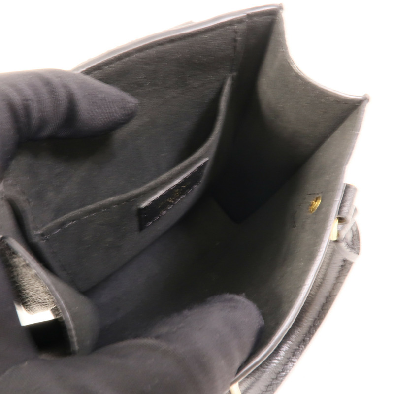 LOUIS VUITTON Monogram Empreinte Petit Sac Plat金扣手挽肩背兩用袋-4
