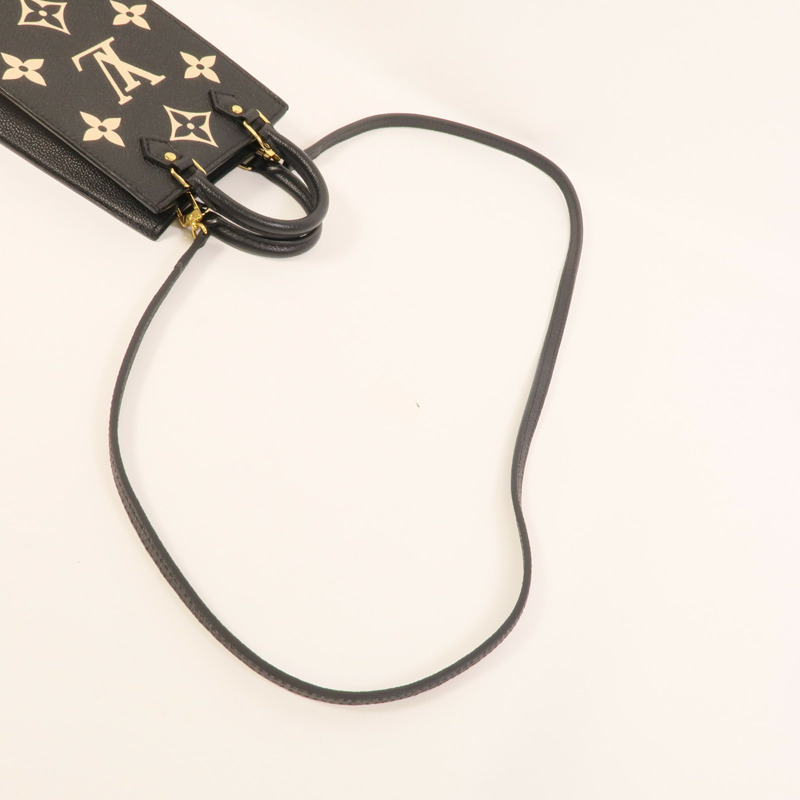 LOUIS VUITTON Monogram Empreinte Petit Sac Plat金扣手挽肩背兩用袋-5