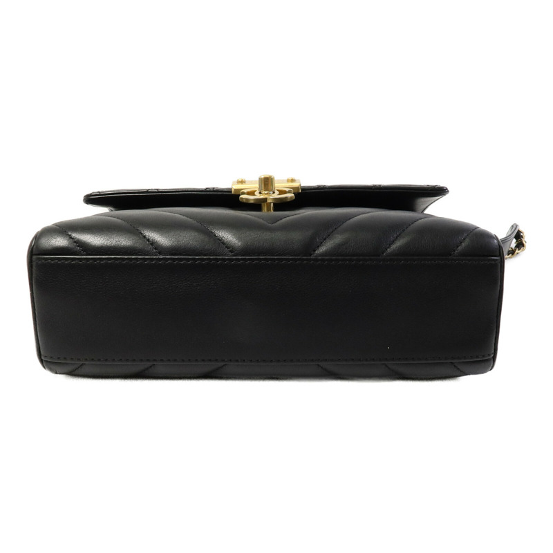 CHANEL 牛皮皮革Top Handle Flap鏈帶手挽肩背兩用袋-3
