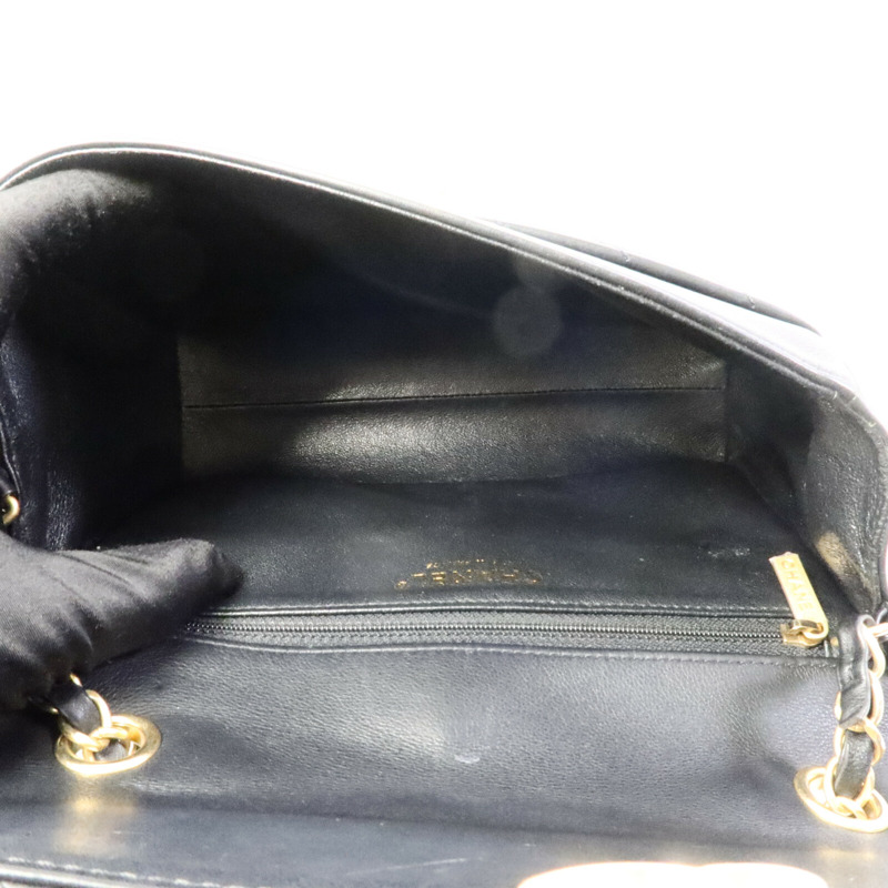 CHANEL 牛皮皮革Top Handle Flap鏈帶手挽肩背兩用袋-4