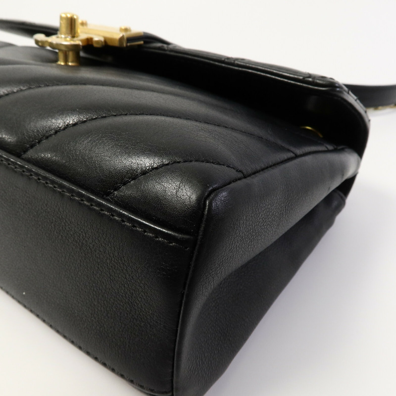 CHANEL 牛皮皮革Top Handle Flap鏈帶手挽肩背兩用袋-10