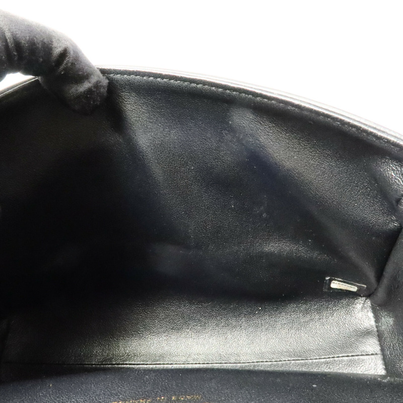 CHANEL 牛皮皮革Top Handle Flap鏈帶手挽肩背兩用袋-14