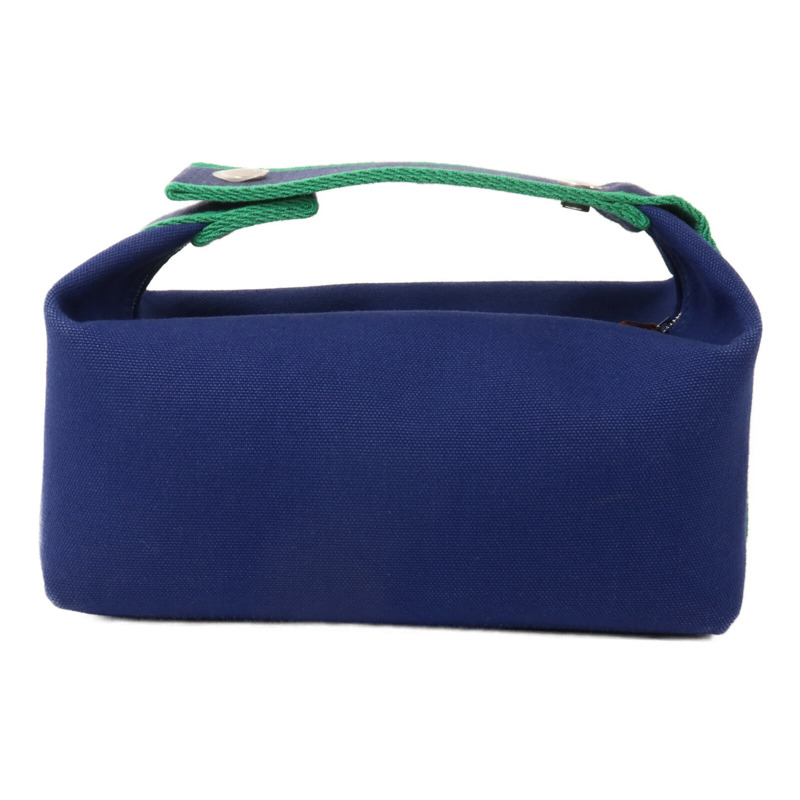HERMES 帆布Bride A Brac PM手挽袋Bleu Marine-1