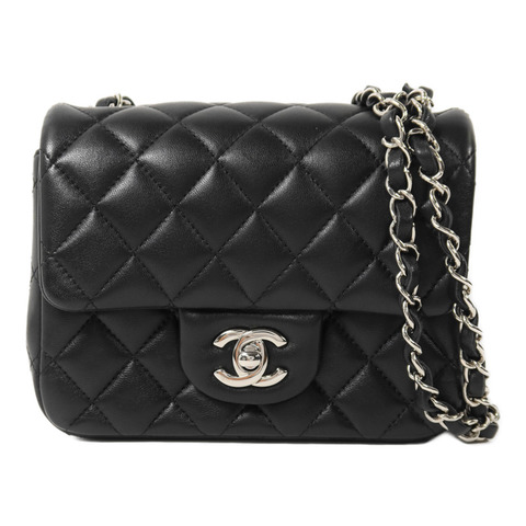 CHANEL 羊皮皮革Mini Classic 17鏈帶肩背袋