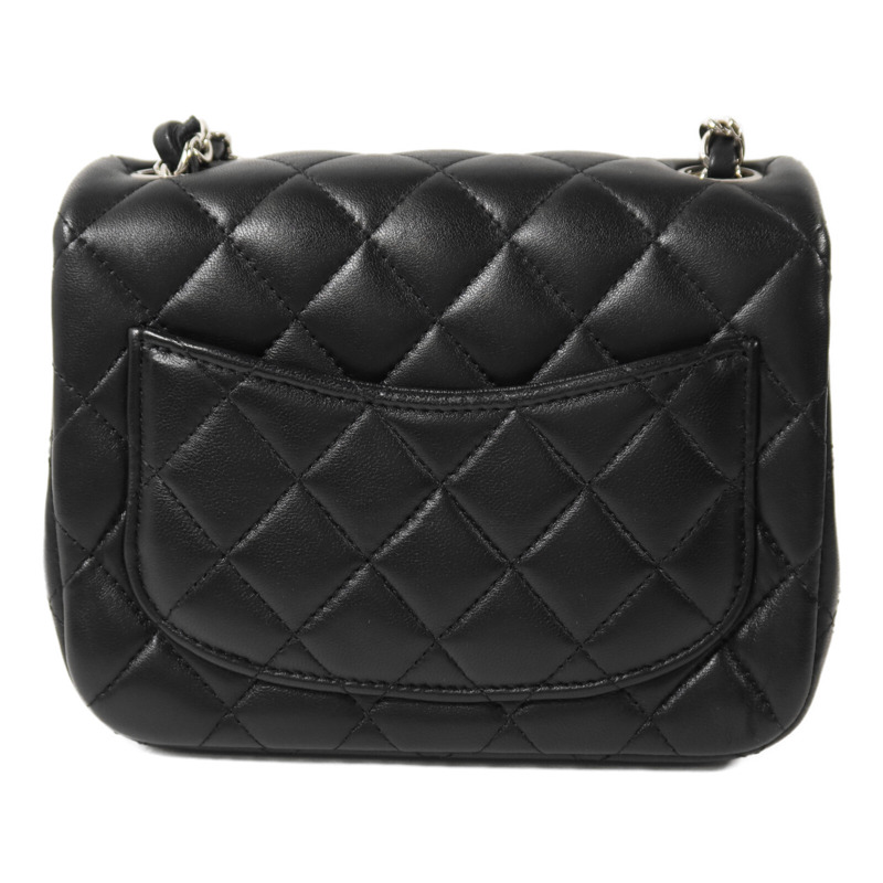 CHANEL 羊皮皮革Mini Classic 17鏈帶肩背袋-1