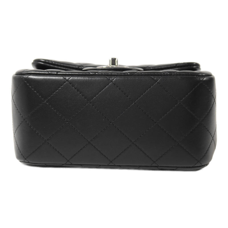 CHANEL 羊皮皮革Mini Classic 17鏈帶肩背袋-3