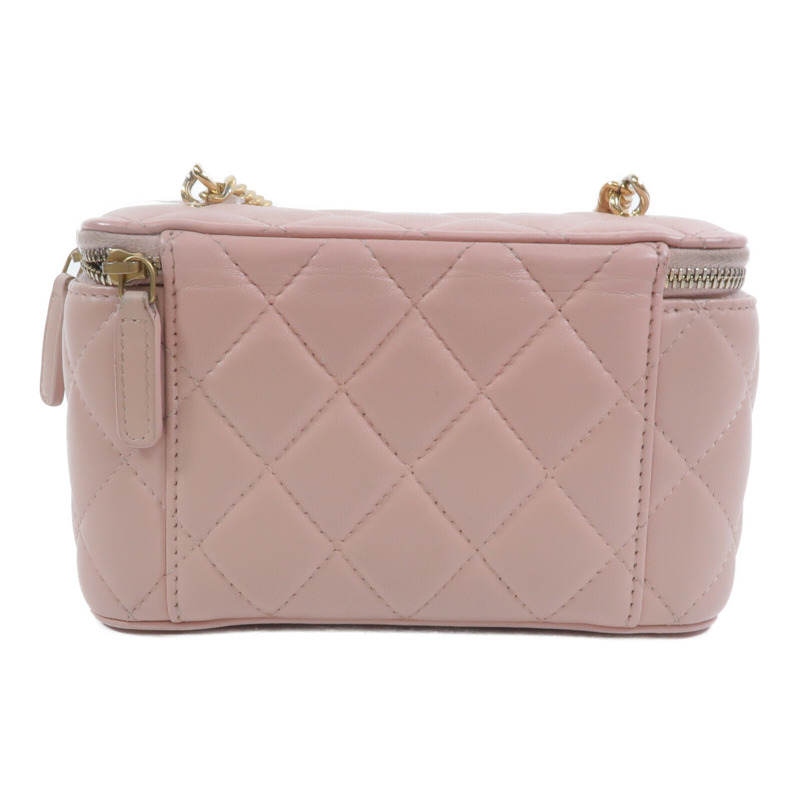 CHANEL 羊皮皮革Vanity Case鏈帶肩背袋-1
