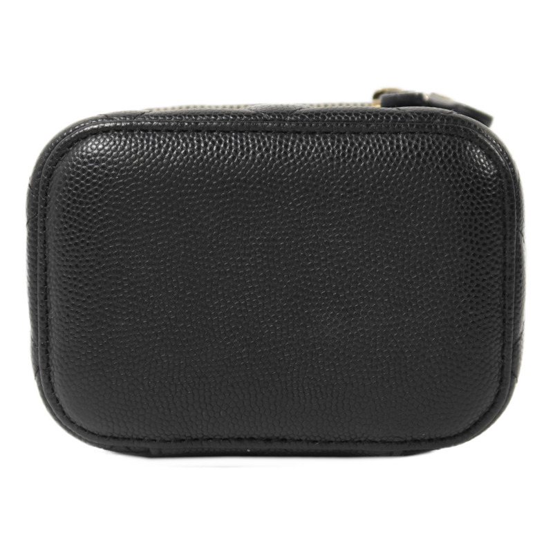CHANEL 牛皮皮革Vanity Case鏈帶肩背袋-3