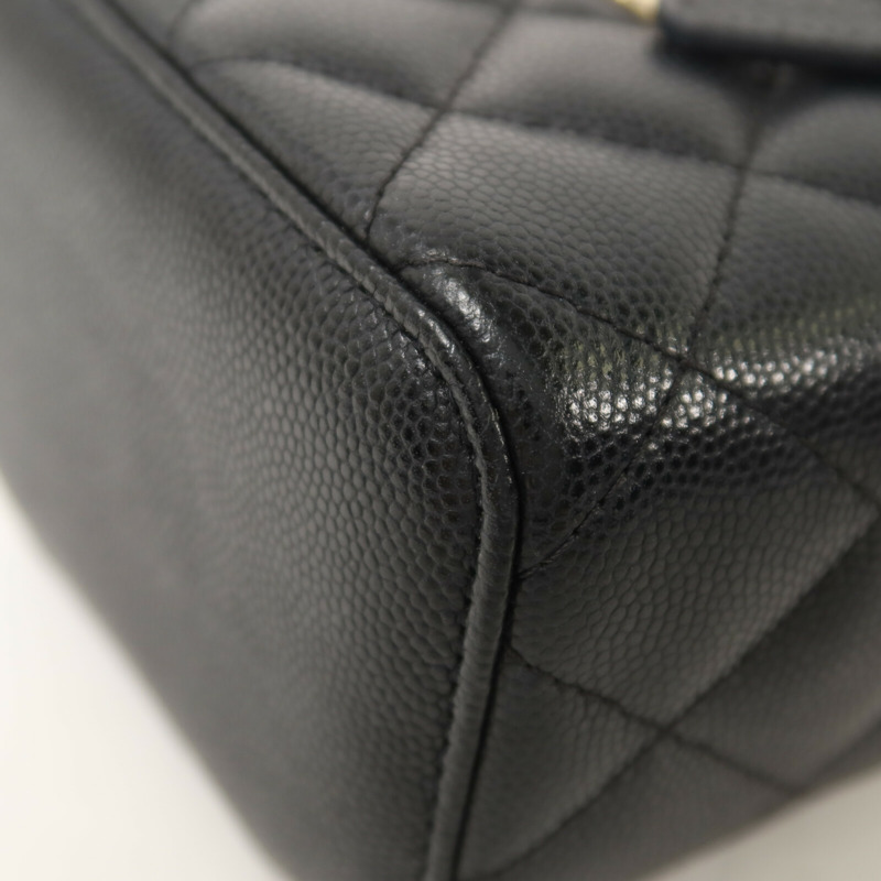 CHANEL 牛皮皮革Vanity Case鏈帶肩背袋-12