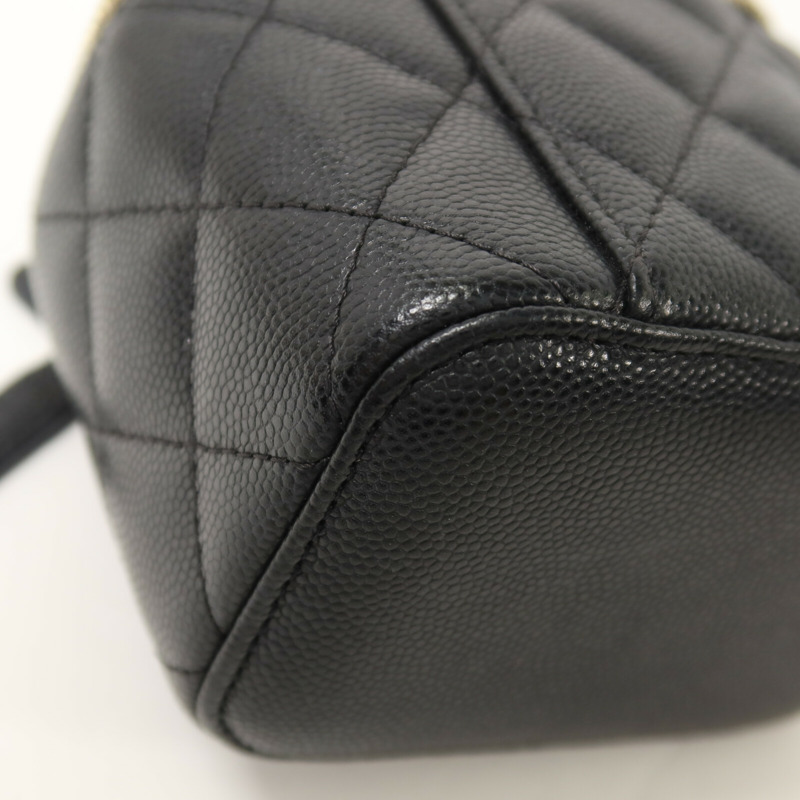 CHANEL 牛皮皮革Vanity Case鏈帶肩背袋-13