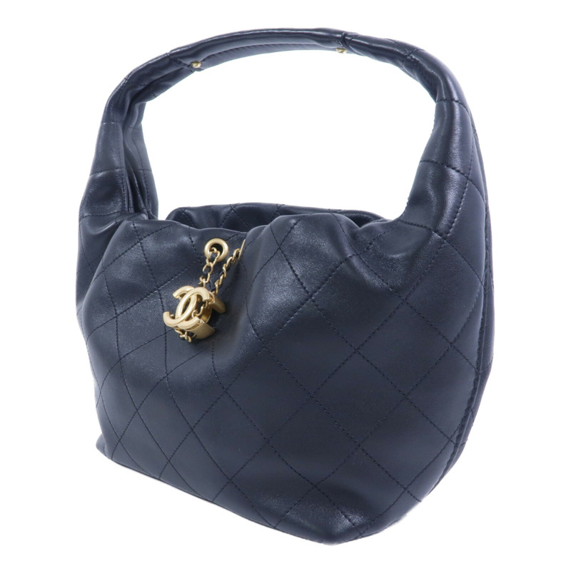CHANEL 牛皮皮革Hobo Small手挽袋-2