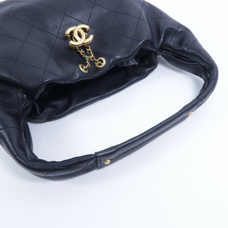 CHANEL 牛皮皮革Hobo Small手挽袋-8