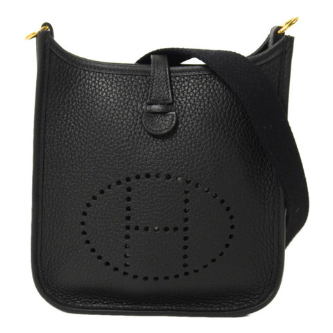 HERMES Clemence皮革Evelyne TPM肩背袋Noir