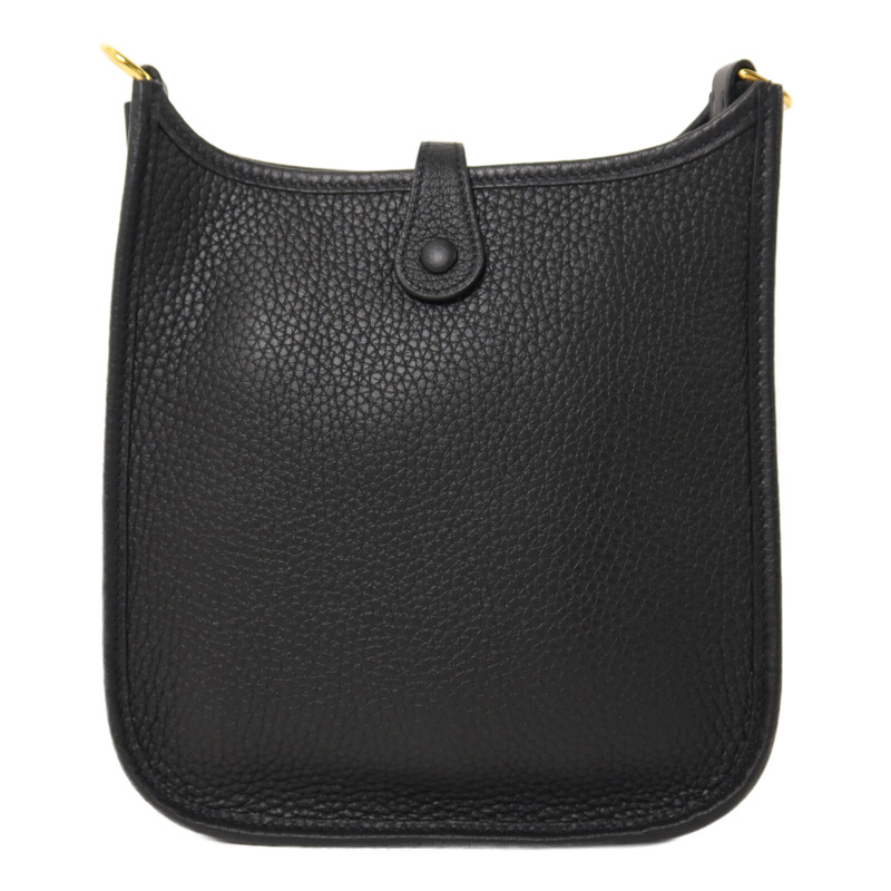 HERMES Clemence皮革Evelyne TPM肩背袋Noir-1