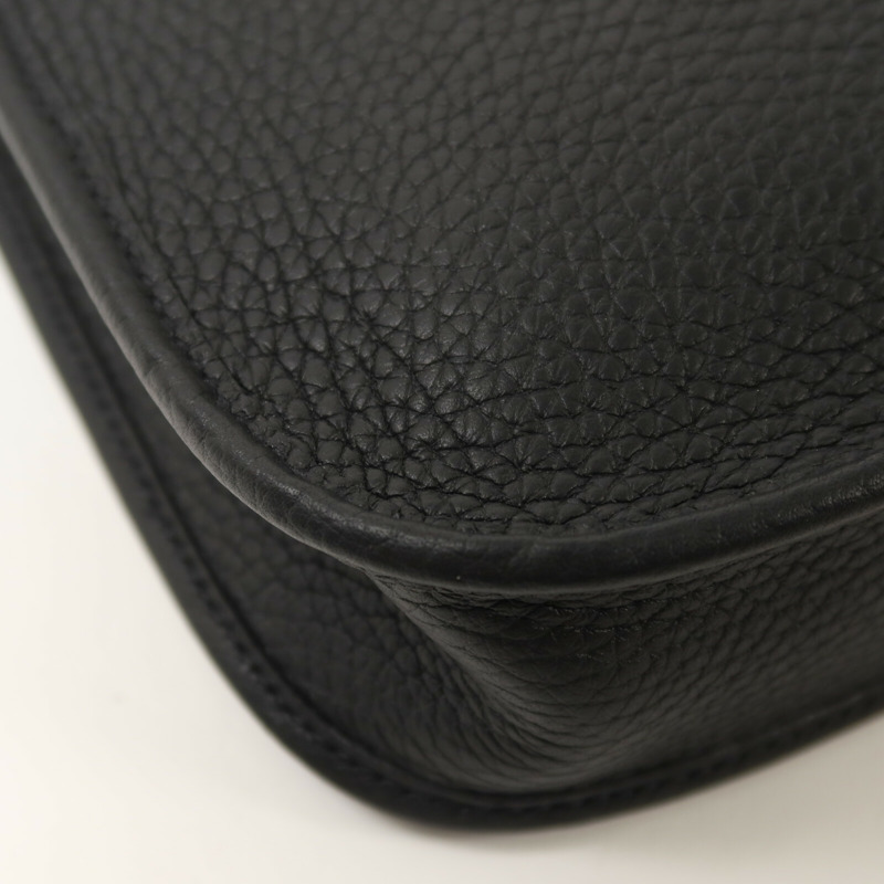 HERMES Clemence皮革Evelyne TPM肩背袋Noir-12