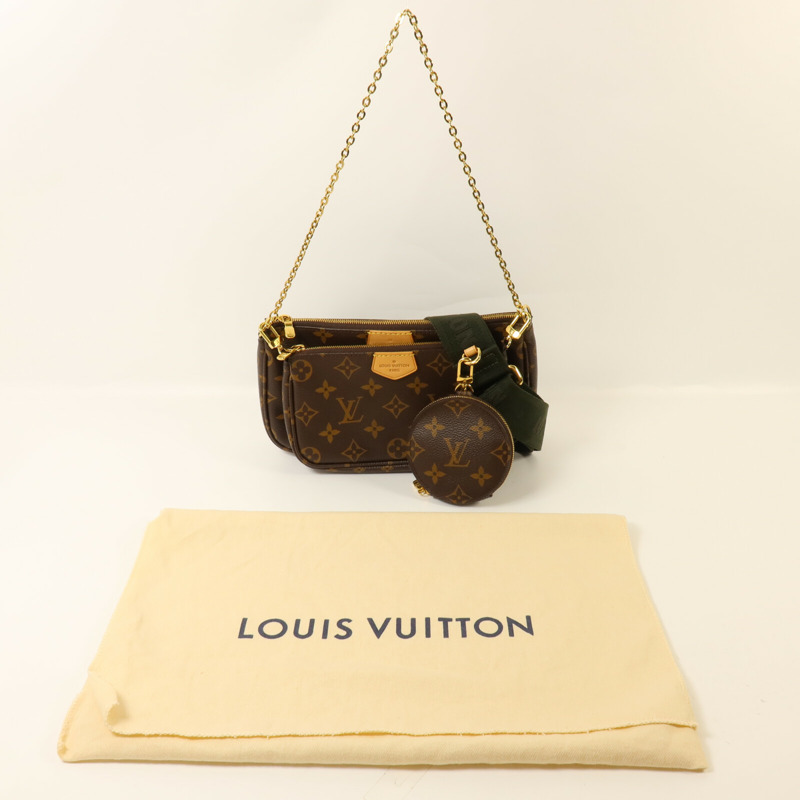 LOUIS VUITTON Monogram Multi Pochette Accessoires鏈帶手挽肩背兩用袋-7