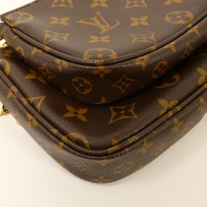 LOUIS VUITTON Monogram Multi Pochette Accessoires鏈帶手挽肩背兩用袋-9