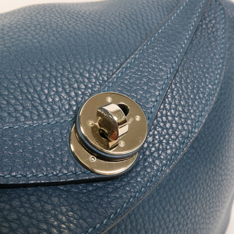 HERMES Clemence皮革Lindy 30手挽肩背兩用袋Colvert-6