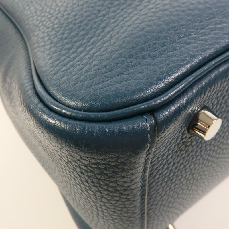 HERMES Clemence皮革Lindy 30手挽肩背兩用袋Colvert-10