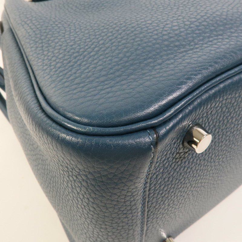 HERMES Clemence皮革Lindy 30手挽肩背兩用袋Colvert-12