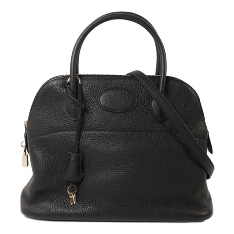 HERMES Clemence皮革Bolide 31手挽肩背兩用袋Noir