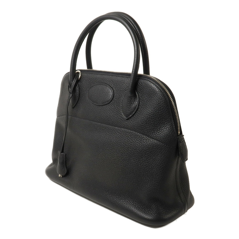 HERMES Clemence皮革Bolide 31手挽肩背兩用袋Noir-1