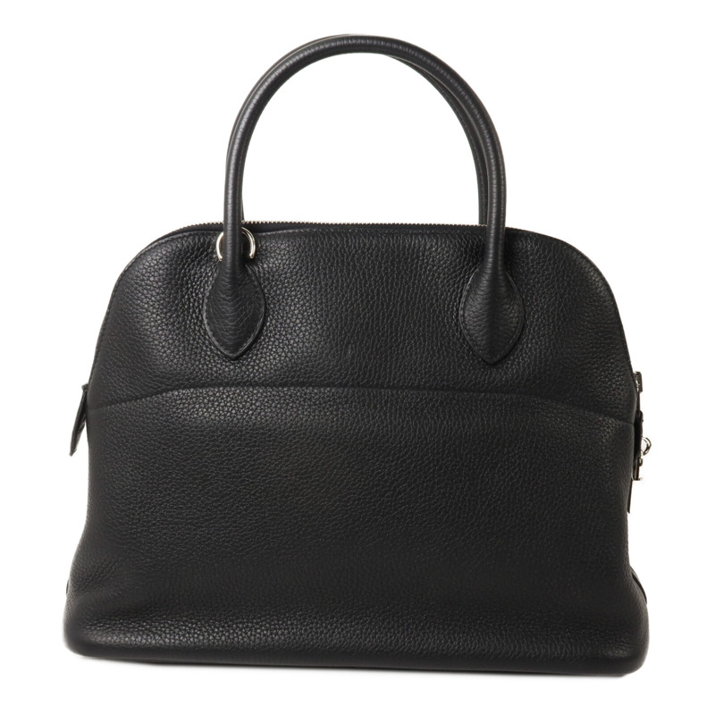 HERMES Clemence皮革Bolide 31手挽肩背兩用袋Noir-2